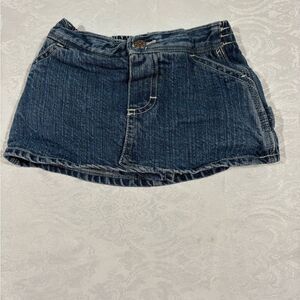 OshKosh B'gosh Blue Denim Mini Skirt 6/9 mo